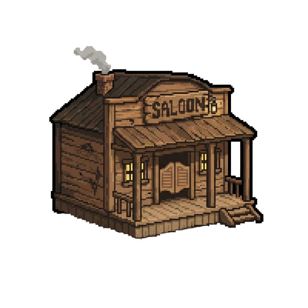 A Rustic Desert Saloon