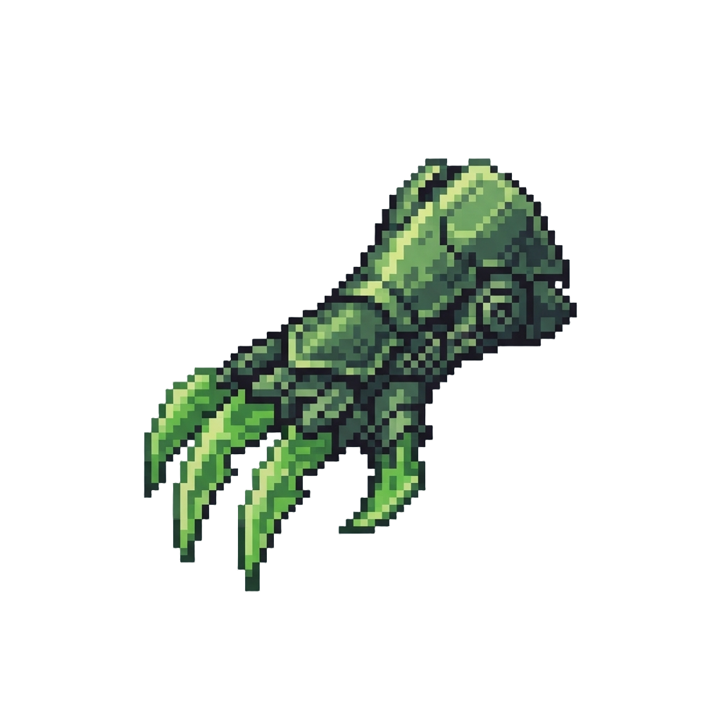 Serrated Toxic-green Clawed Armor
