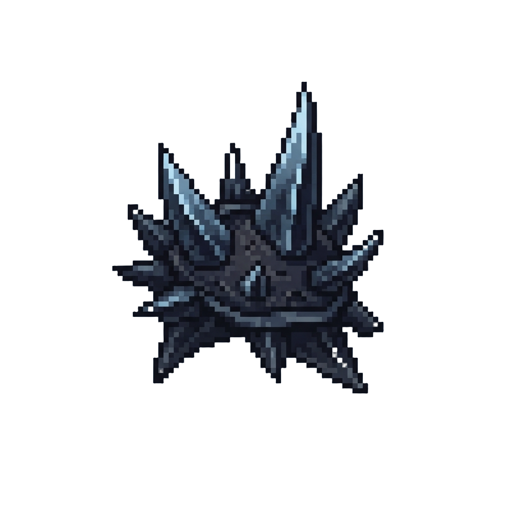 Razor-sharp Obsidian Spiky Shoulders