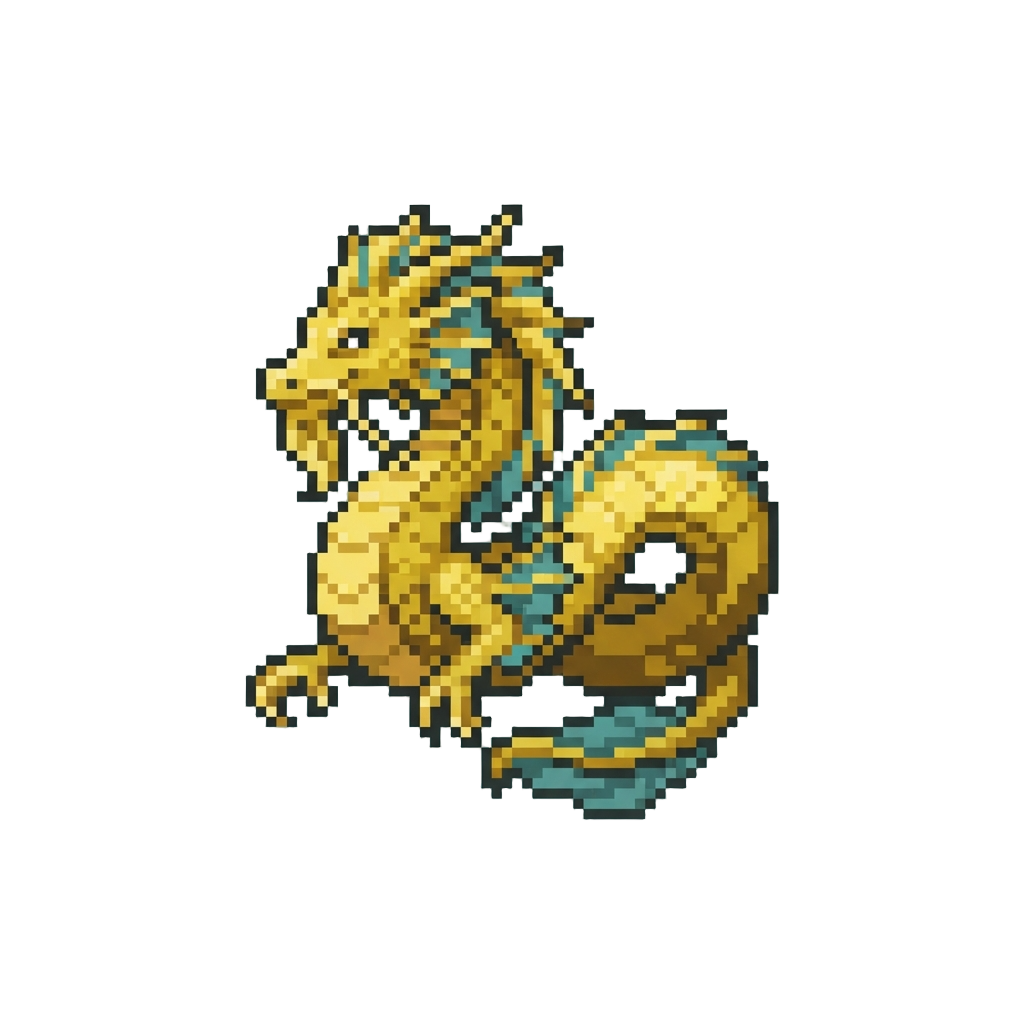 A Majestic Golden Sea-dragon