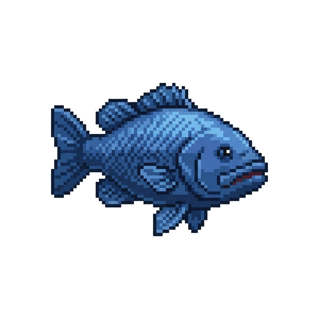 A Giant Sapphire Ocean Bass