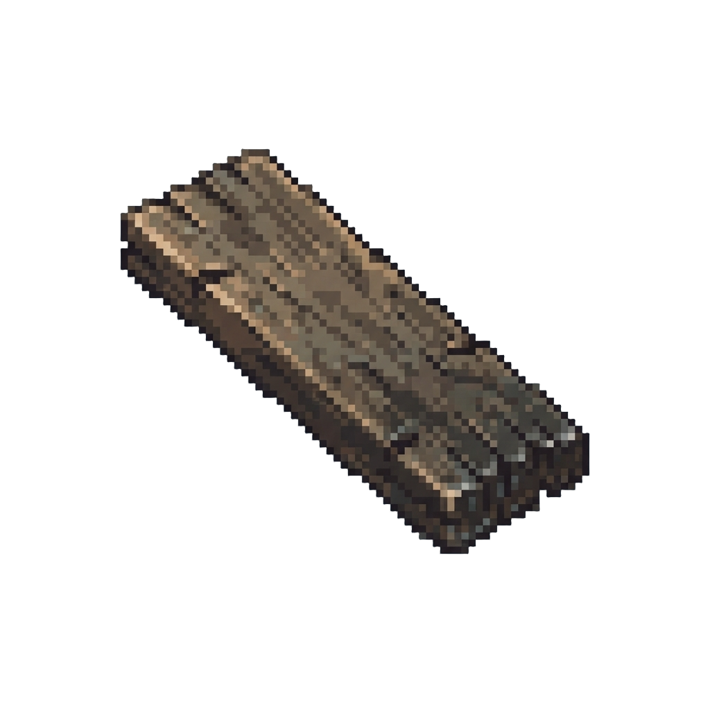 A Waterlogged Wooden Plank