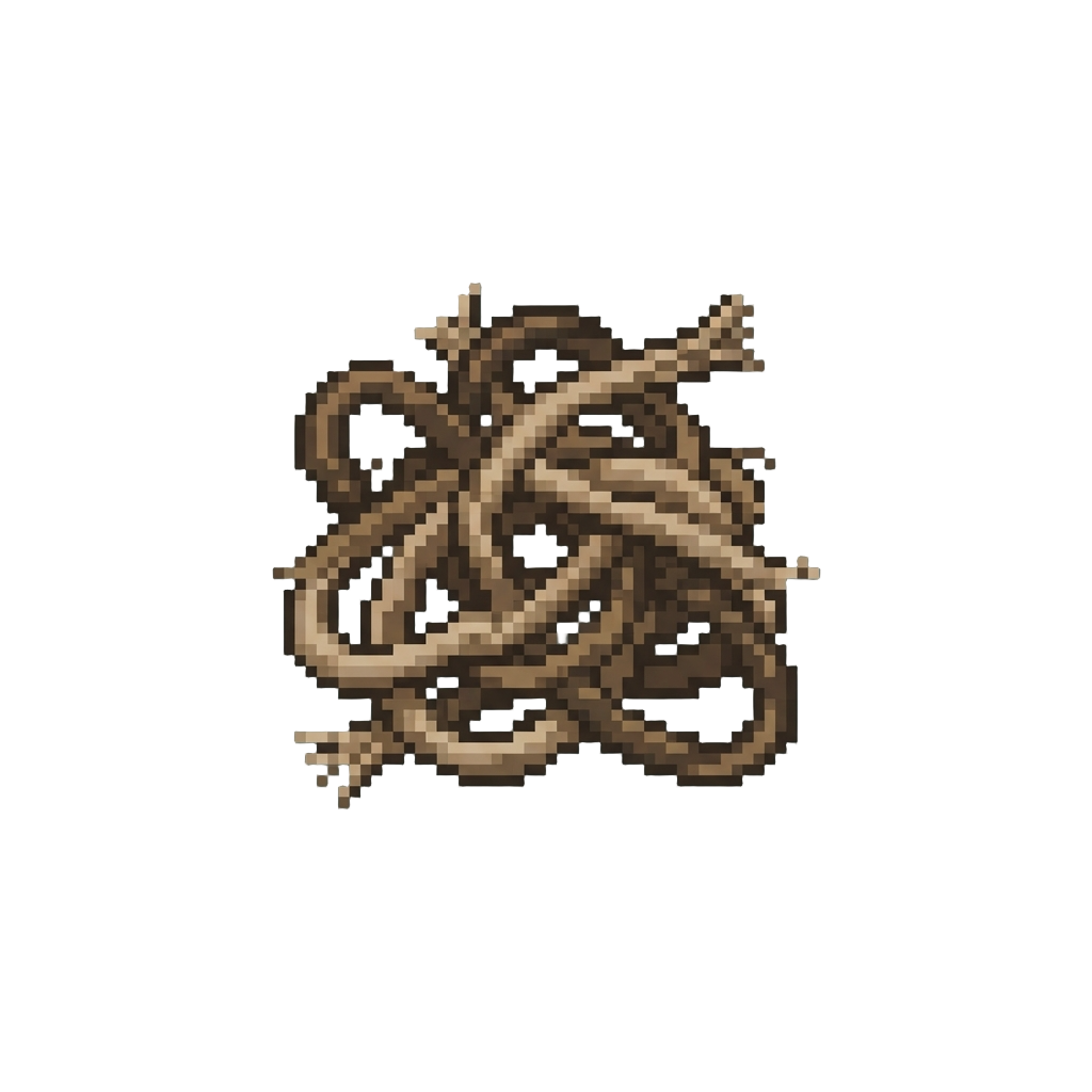 A Tangled Knot of Discarded Line