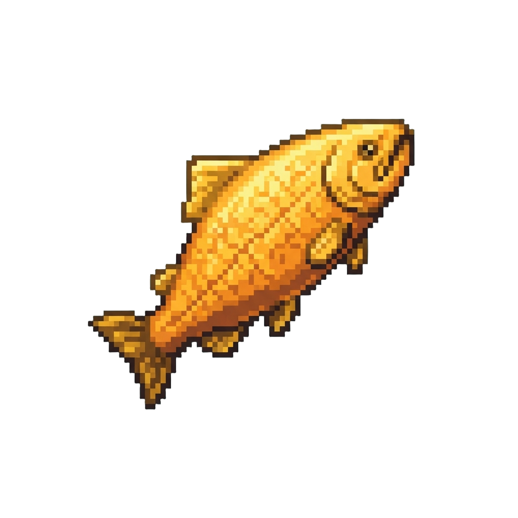 A Glowing Golden King Salmon