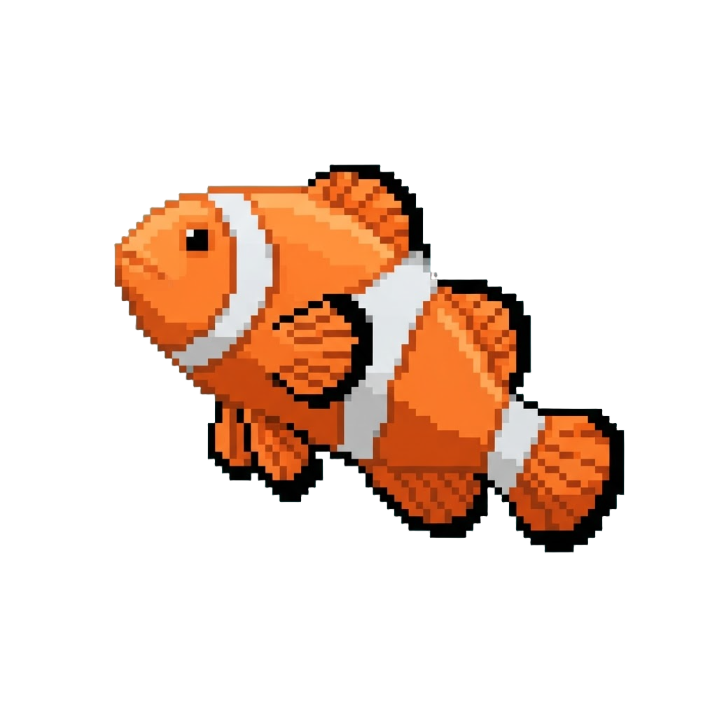 A Vibrant Orange Clownfish