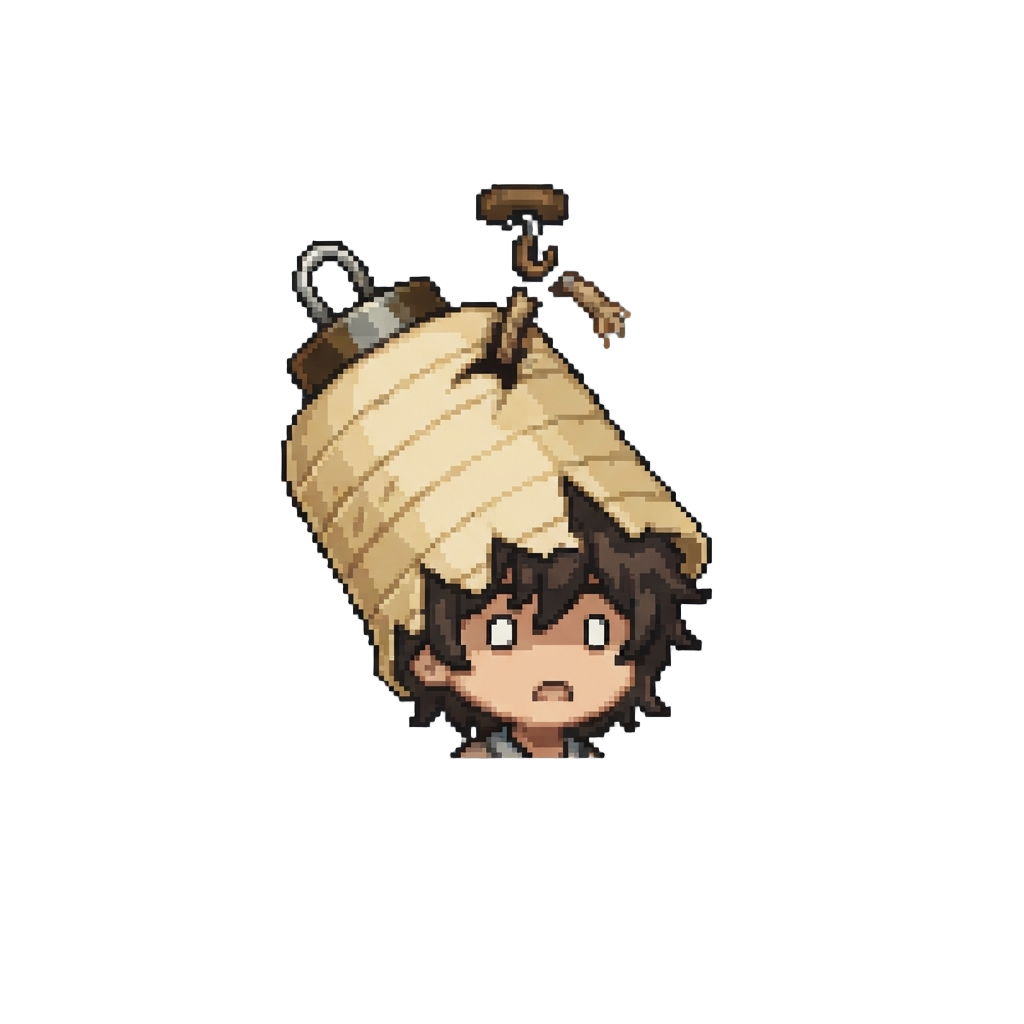 A Failed Spin Kick That Snags the Ceiling Lantern, Dropping a Paper Lantern Onto Their Head