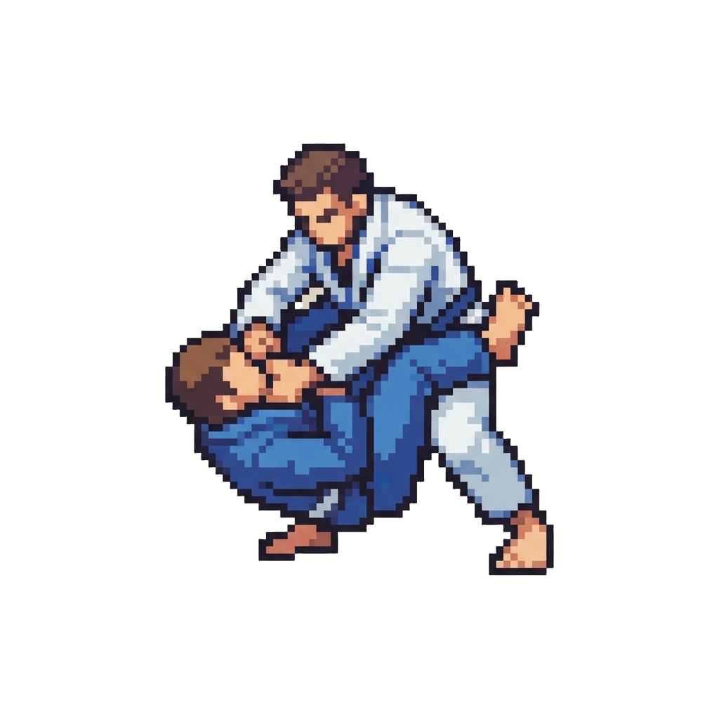 A Brazilian Jiu-jitsu Hip-throw Down Into a Tight Waist Triangle and Neck Crank