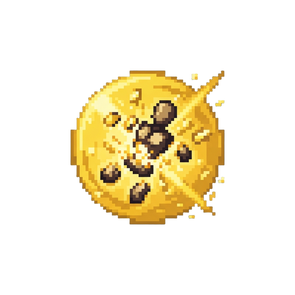 Golden Ki Energy Blast That Disintegrates the Dummy in a Radiant Shockwave