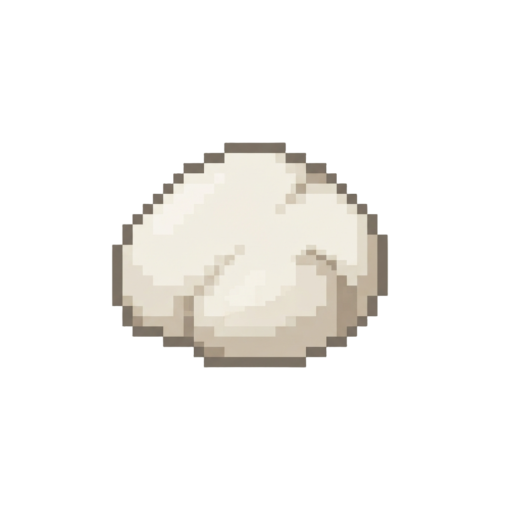 A Plain White Bread Dough Blob