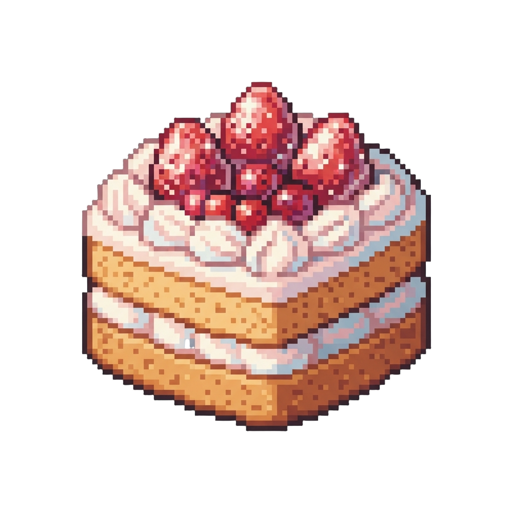 A Sparkly Strawberry Shortcake Topped with Glazed Berries