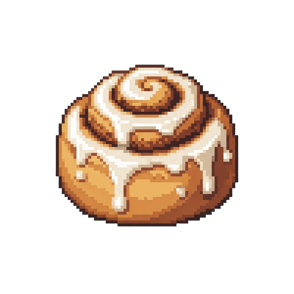 A Warm Cinnamon Roll Dripping with Icing