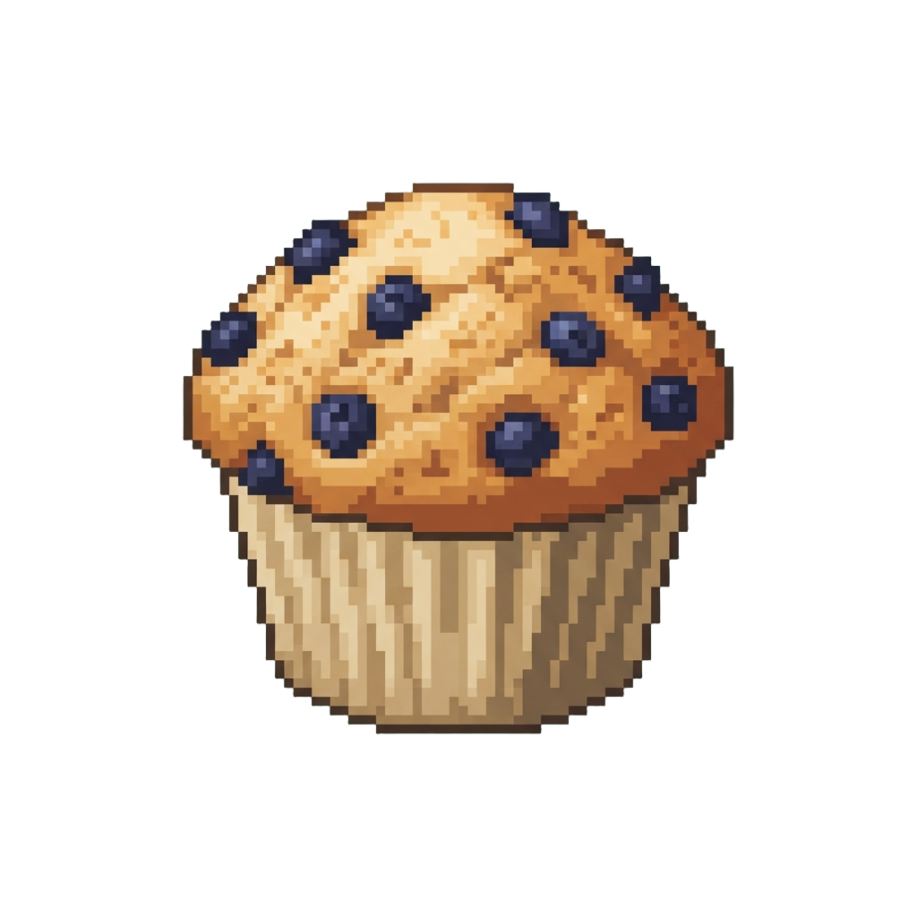 A Fluffy Blueberry Muffin