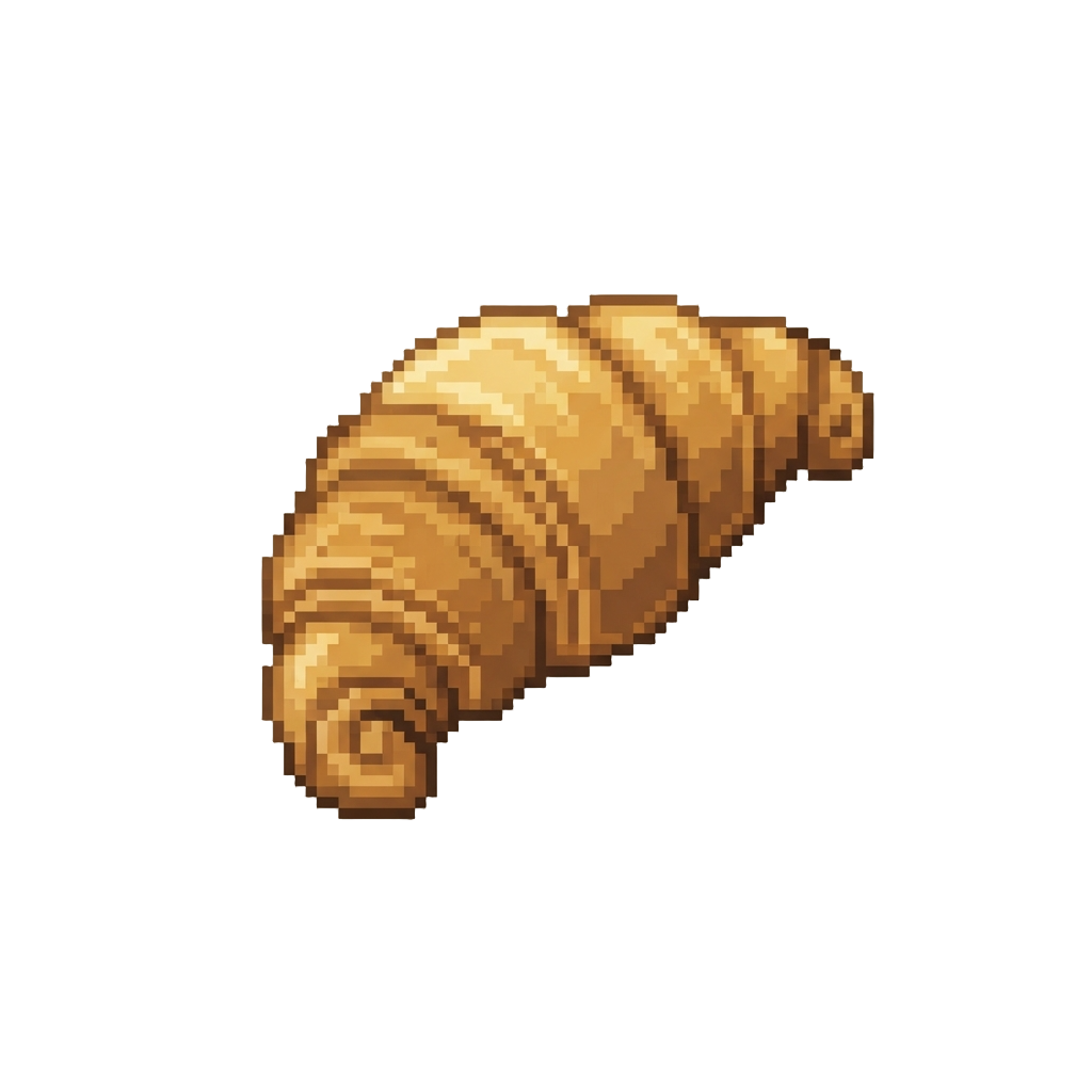 A Giant Golden-brown Croissant