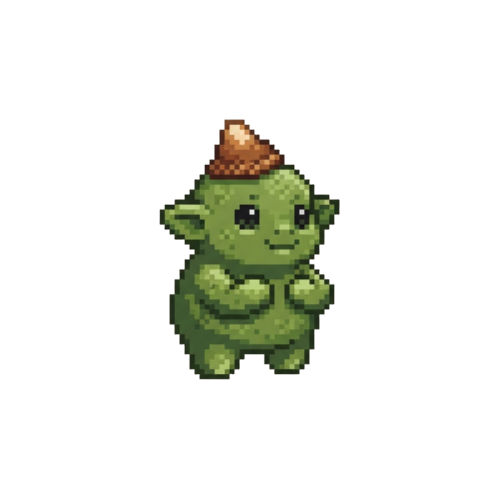 A Green Matcha Dough Goblin