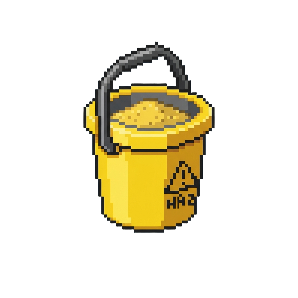 A Tiny Hazard Sand Bucket