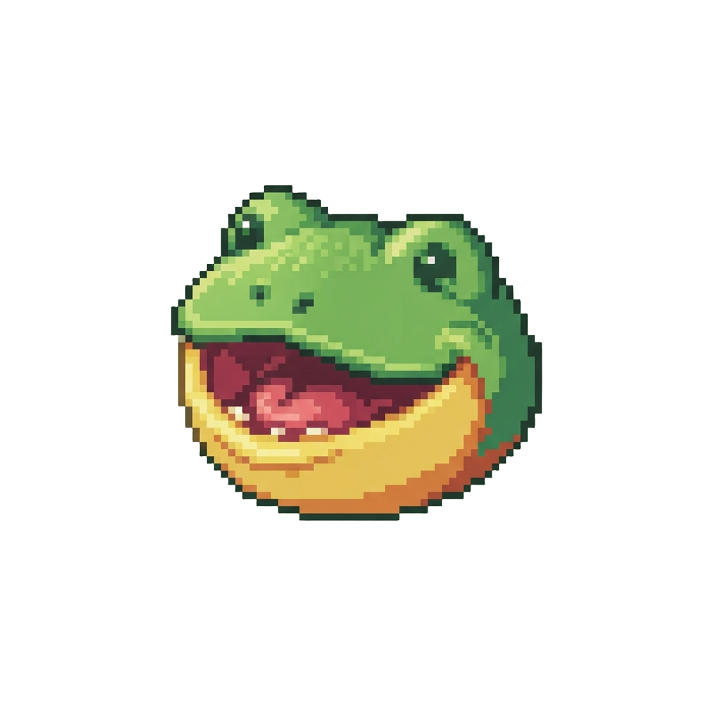 A Toy Miniature Frog's Mouth