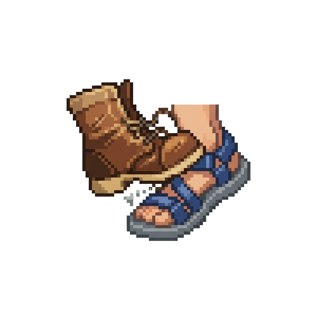 An Awkward Foot Trip Tangled Collision