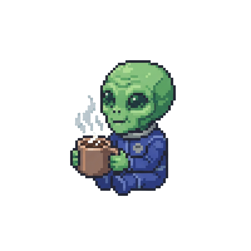 Alien Asks for Coffee