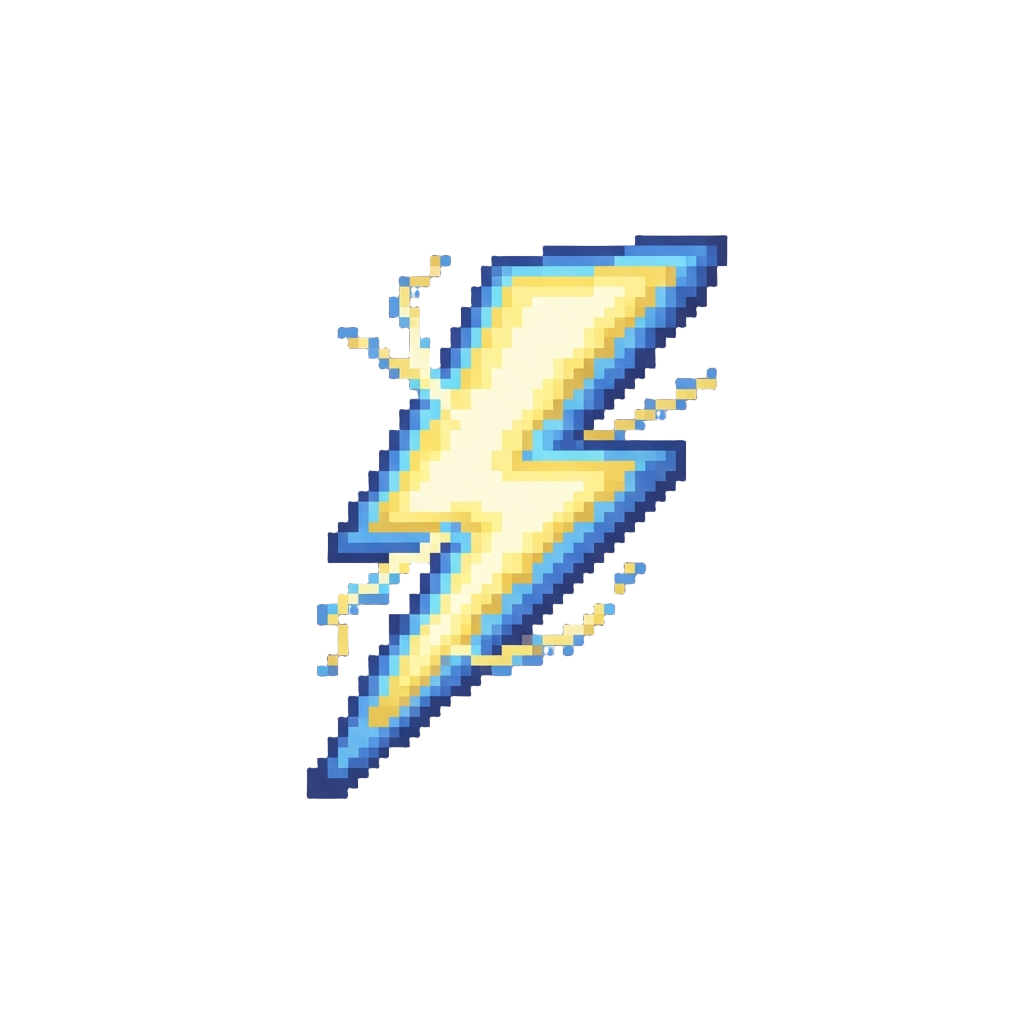 A Crackling Lightning Discharge