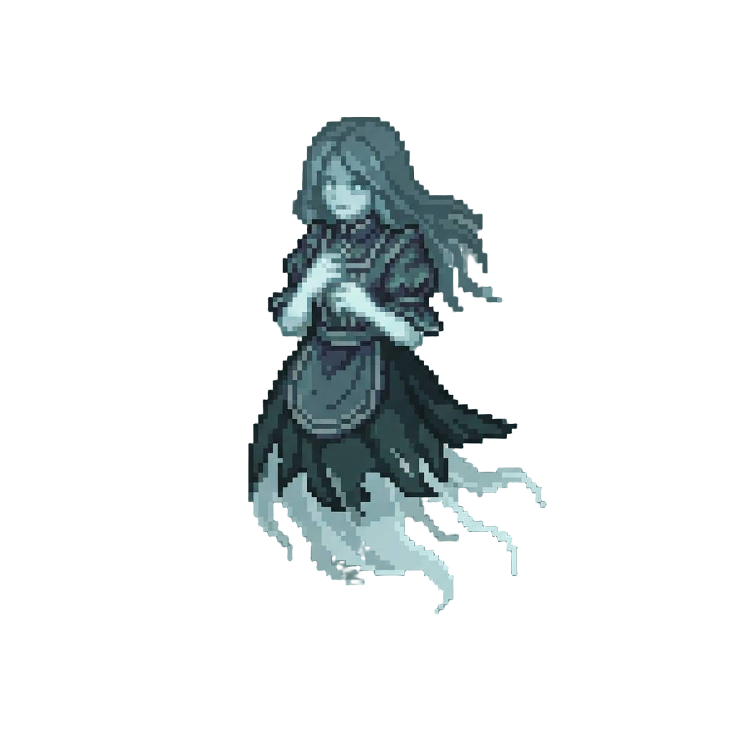 A Floating Antique Dress Ghost Maiden