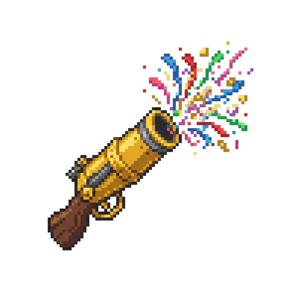 A Massive Golden Confetti Cannon Explosion