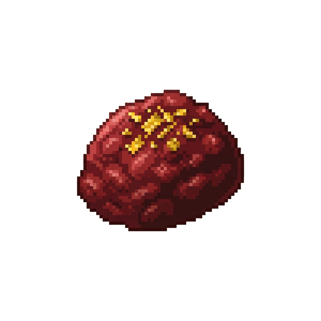 Sweet Red Azuki Bean Paste and Edible Gold Leaf