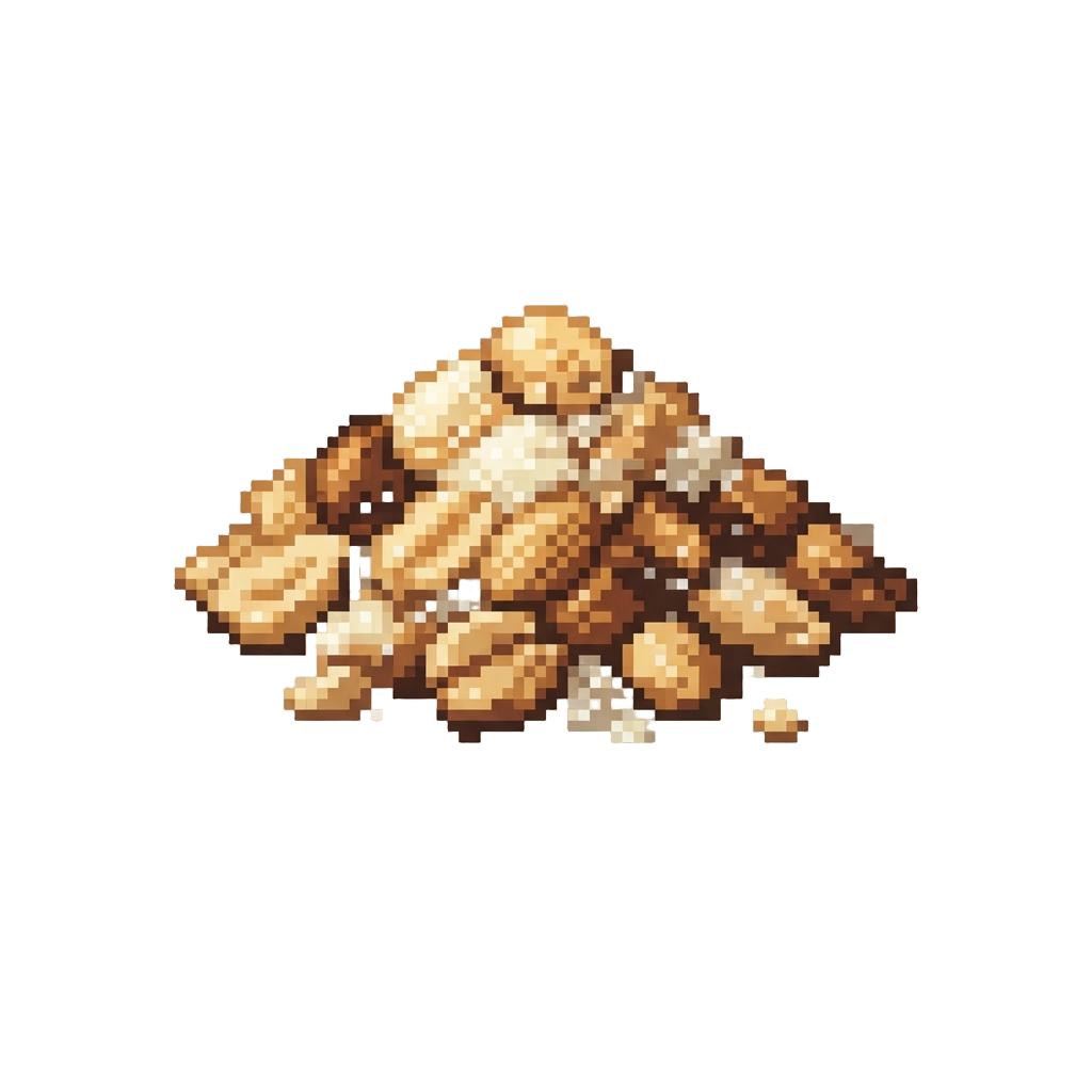 Crushed Roasted Peanuts and Sugar