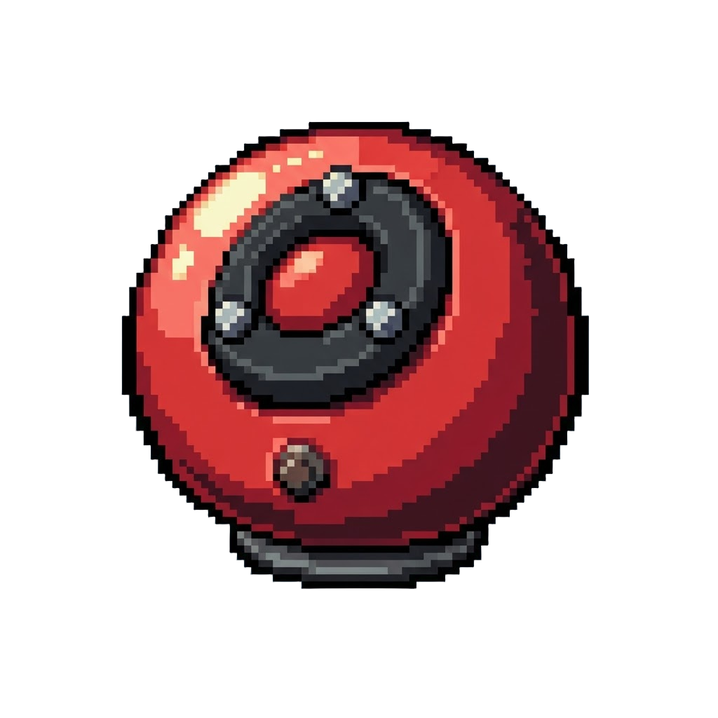 A Giant Red Bumper Sphere