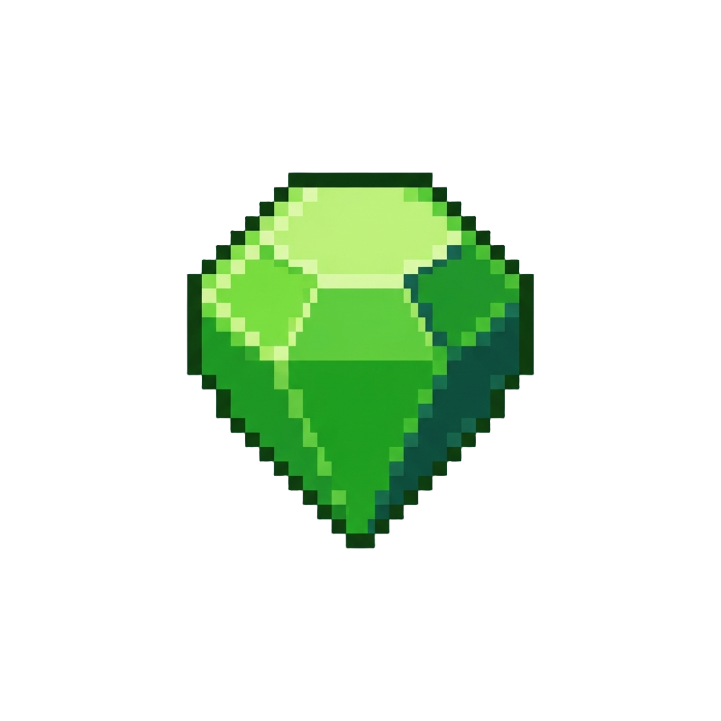 A Vibrant Light Green Super Emerald