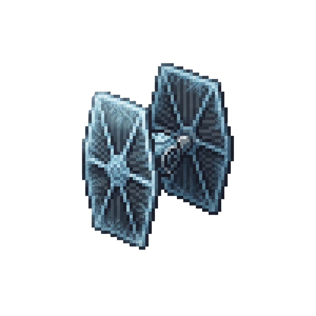 A Frozen Blurry Image of a Tie Fighter Wing