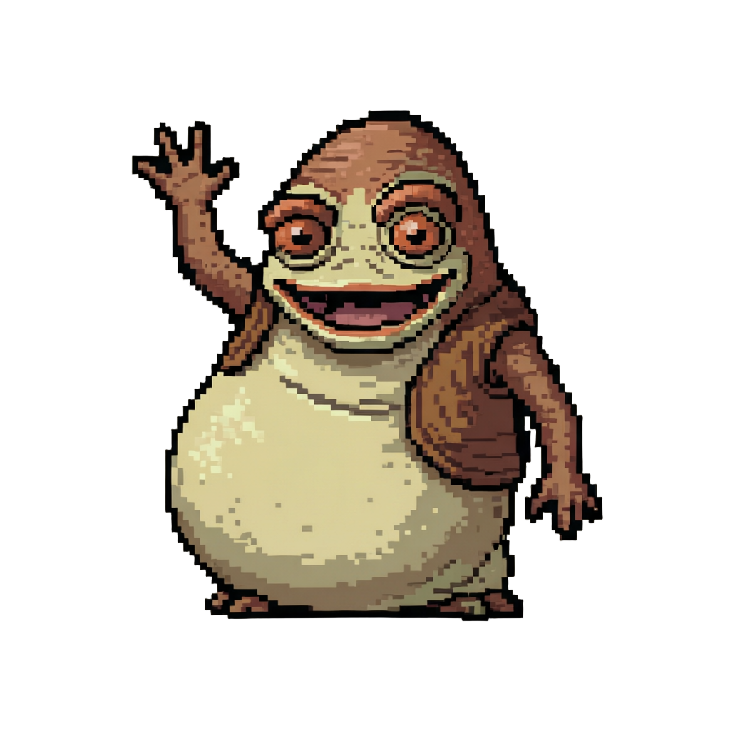 Jar Jar Binks Waving Enthusiastically