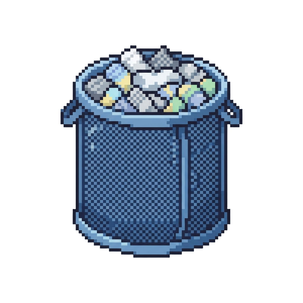 A Fabric Pop-up Hamper Full of Socks