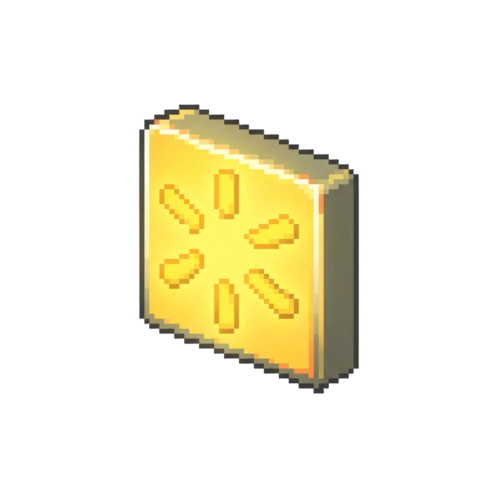 The Giant Glowing Yellow Spark Walmart Logo Sign