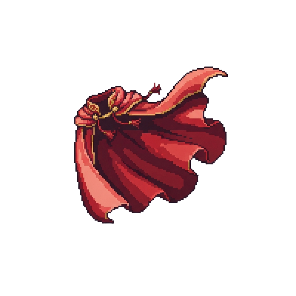A Dramatic Entrance Cape Coming Undone and Flapping Over the Head