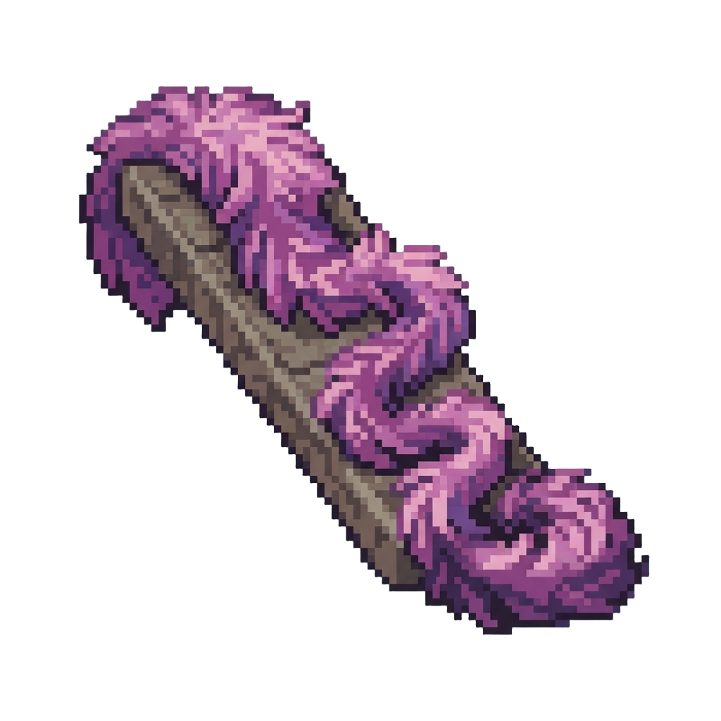 Giant Feather Boa Getting Caught and Unraveling Down the Ramp