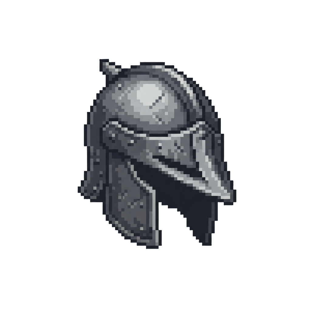 Prop Metal Helmet Falling Right Over the Eyes