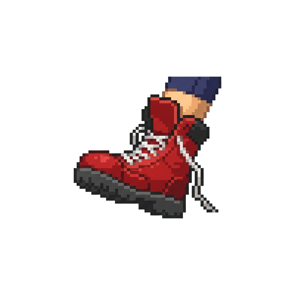 Oversized Wrestler Boots Slipping Off During the Grand Entrance March