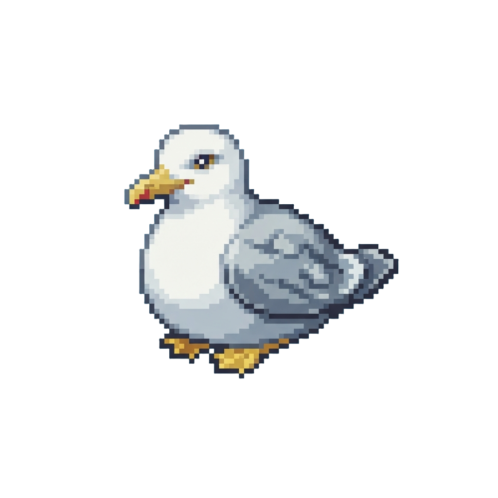 A Curious Fat Seagull