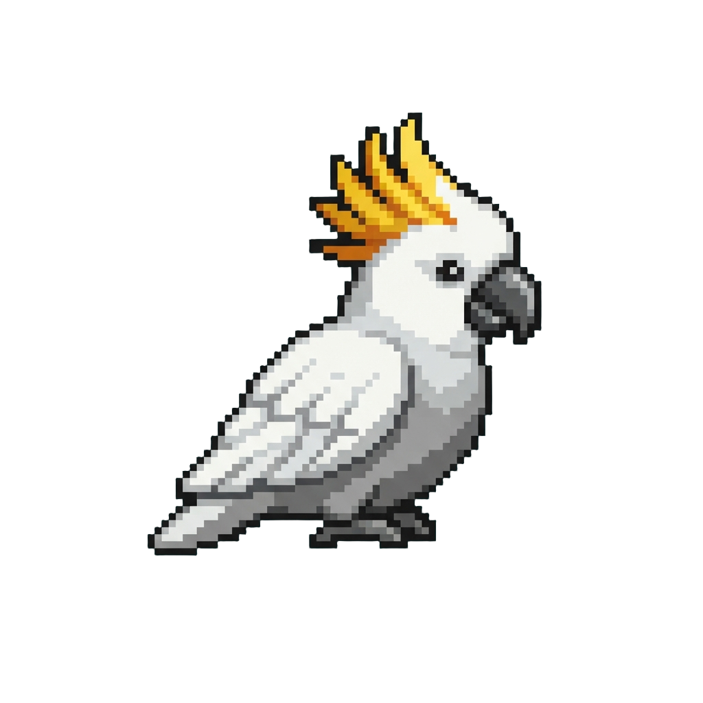 A Golden-crested Cockatoo