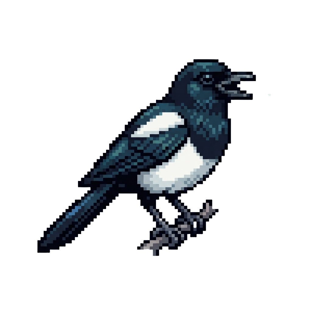 A Noisy Chatty Magpie