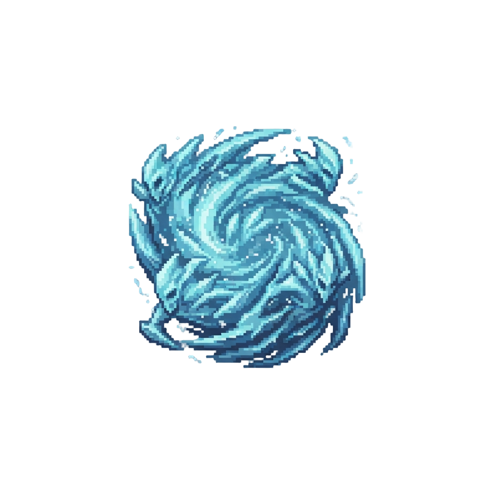 A Pack of Ice Wraiths Swarming in a Blizzard