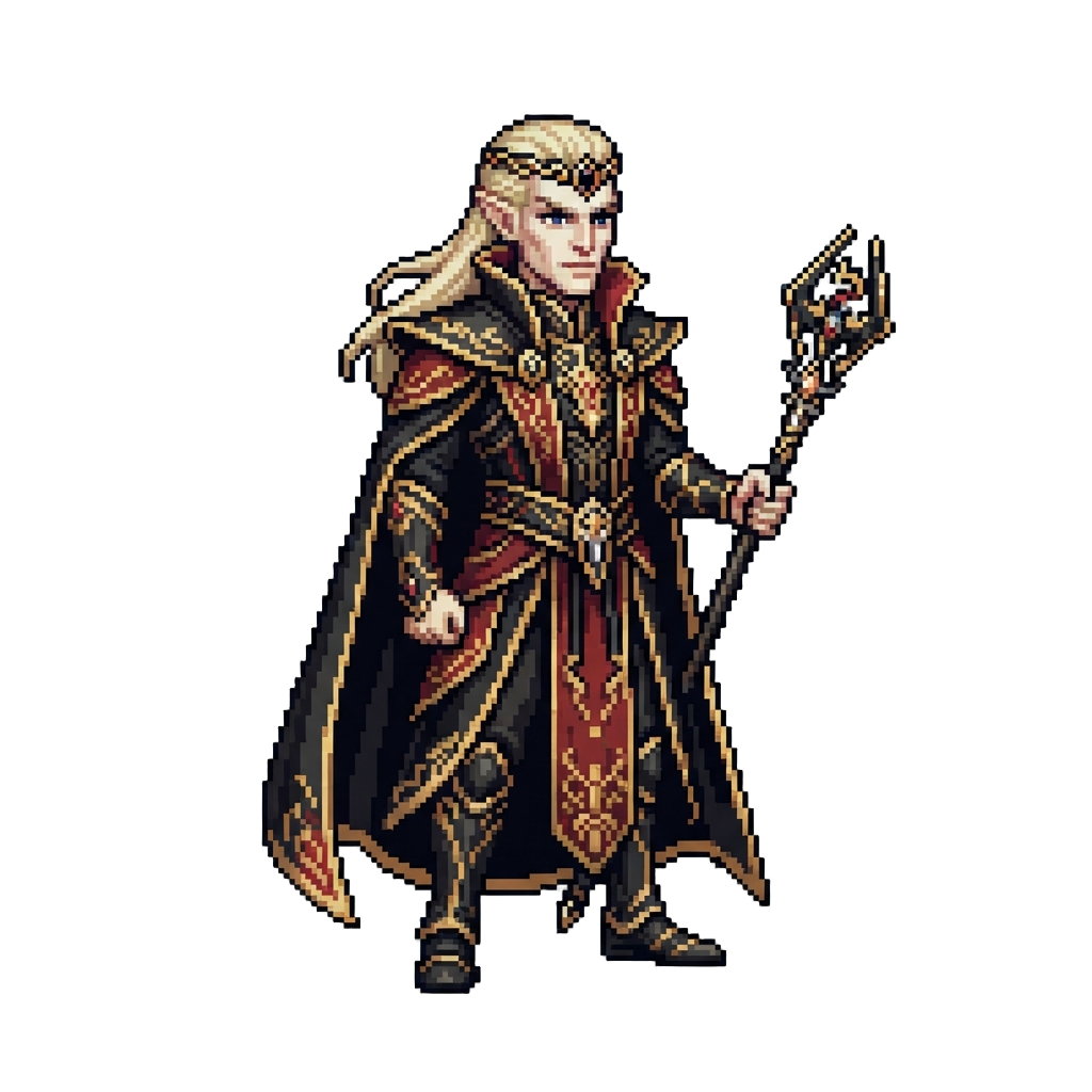 A Proud High Elf Thalmor Ambassador Outside Solitude's Palace