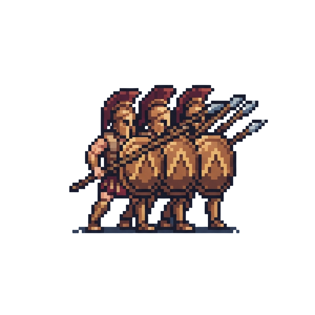 A Disciplined Defensive Phalanx Pose