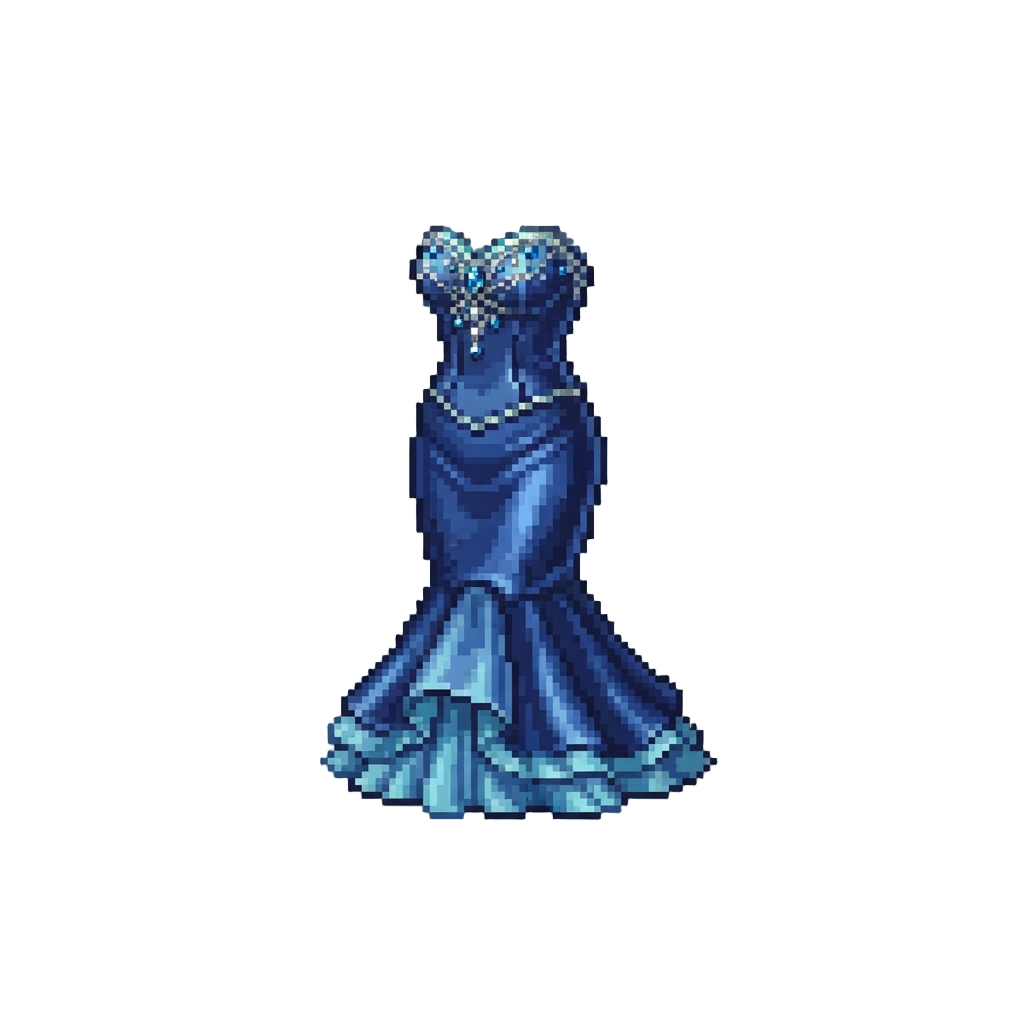 A Sleek Mermaid Gown