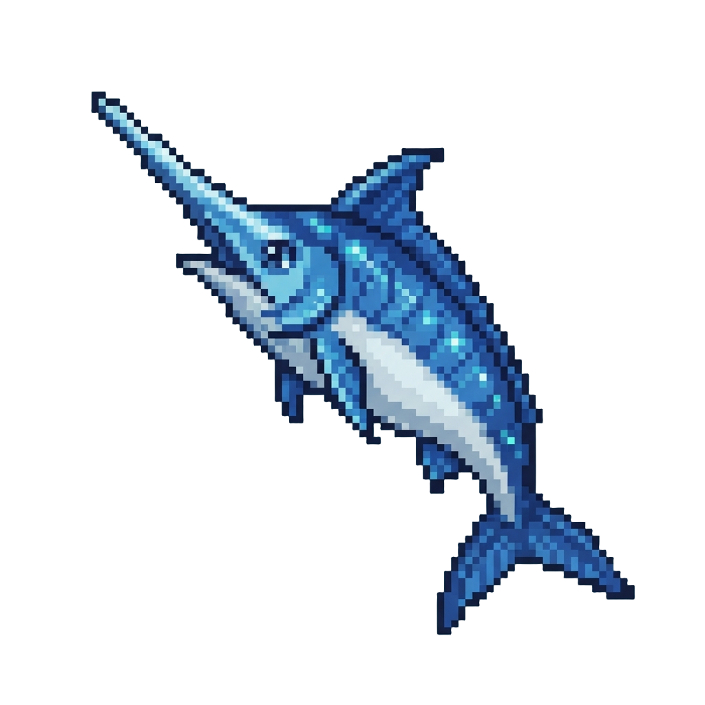 A Humongous Sparkly Blue Marlin