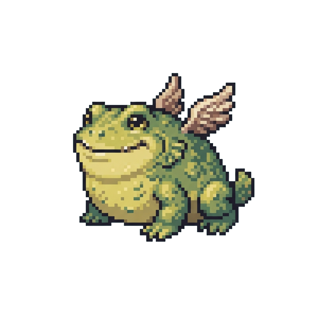 A Massive Smiling Toad-fish with Tiny Wings