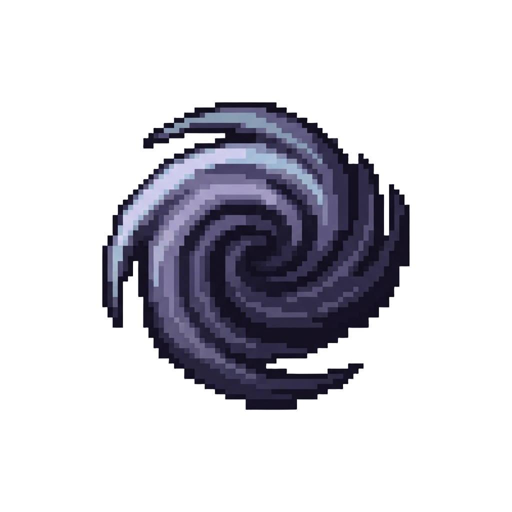 A Swirling Phantom Dark Vortex