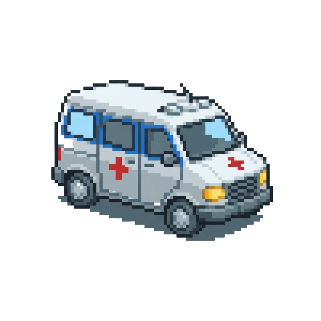 A Compact White Medical Van