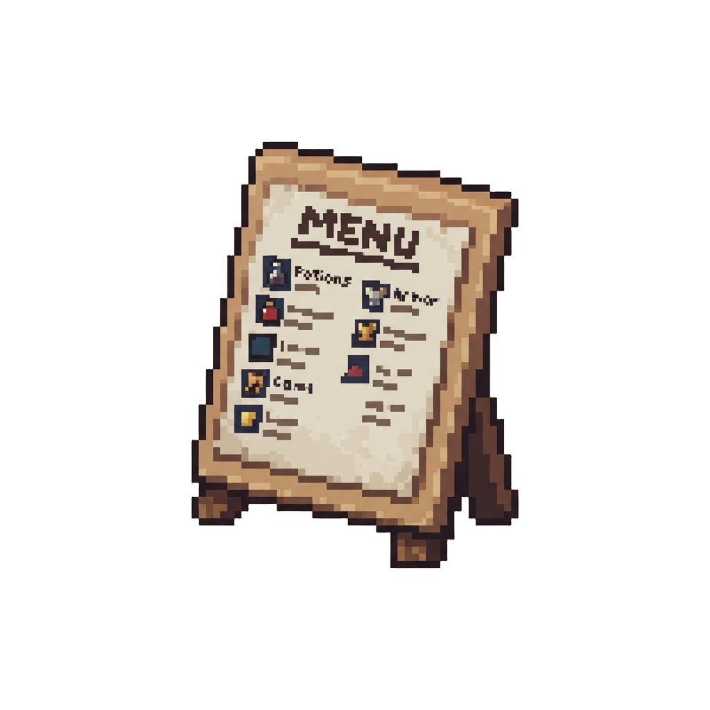 A Giant Cardstock Menu Board