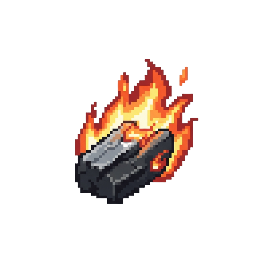 A Blazing Charcoal Burst